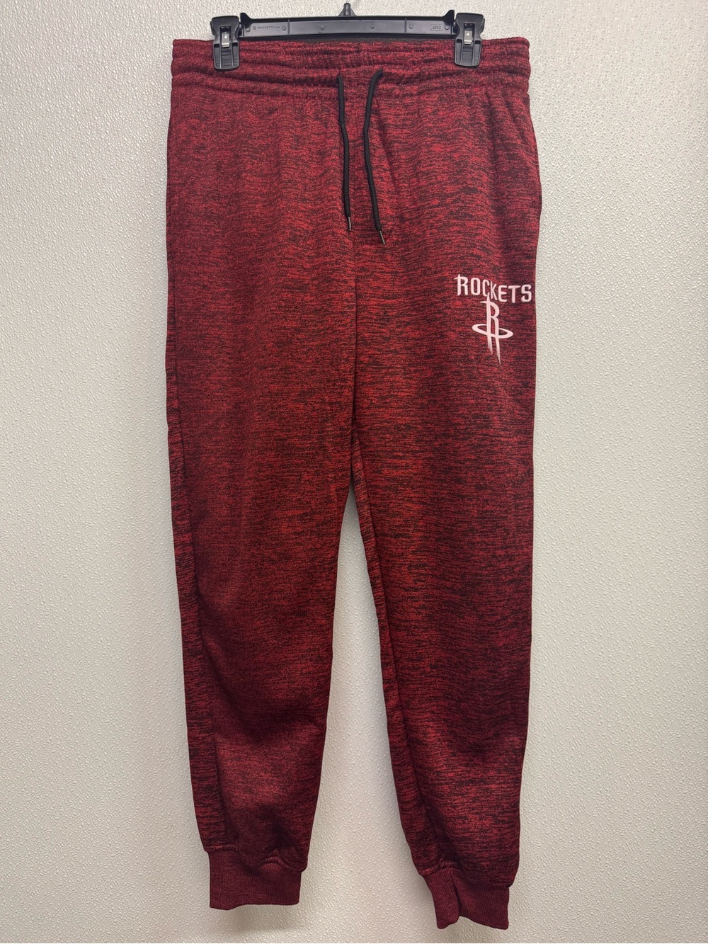 NBA Houston Rockets Marled Red & Black Kids Jogger Sweatpants
